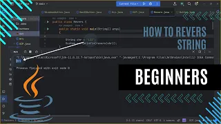Java Programming Tutorial - Reverse String in Java for beginners