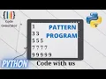 Odd Number Pattern Programs in Python Python for Beginners Code Generator CG