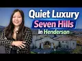 Quiet Luxury in Las Vegas Explore Terracina at Seven Hills Henderson NV