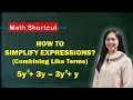 How to Simplify Expressions Combining Like Terms Math Tutorial Tagalog