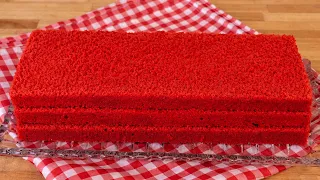 MASSA DE BOLO RED VELVET FÁCIL E FOFINHA | PERFEITA PARA BOLO EM FATIA