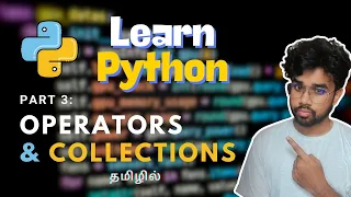 Python Operators Collections in Tamil Python Part 3 Feat GreensTechnolgies