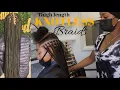HOW TO Small Thigh Length Knotless Braids