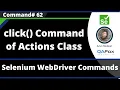 click Command of Actions Class - Selenium WebDriver