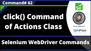 click Command of Actions Class - Selenium WebDriver