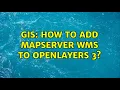 GIS How to add Mapserver WMS to Openlayers 3
