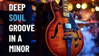 deep soul groove backing track in a minor