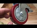4 Inch Plate Swivel Casters Wheels 1800lbs Heavy Duty with Brake