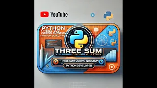 Python Interview Questions Three Sum Coding Python Developer Data Analyst Medium Level