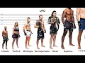 Top UFC MMA Fighters Height COMPARISON