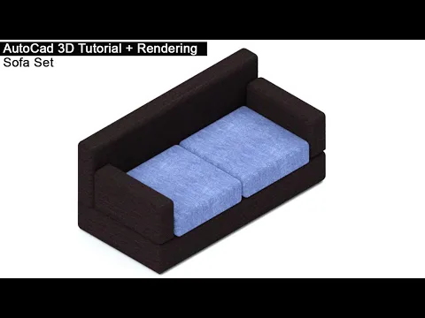 Download MP3 Autocad 3D Tutorial - Sofa Set Modeling + Rendering