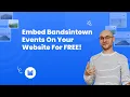 How to embed Bandsintown events on website