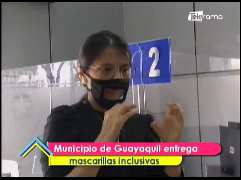 Municipio de Guayaquil entrega mascarillas inclusivas