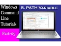 Windows Command Line Tutorial - PATH Variable Hindi Part-5