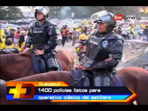 1.400 policías listos para operativo clásico del astillero