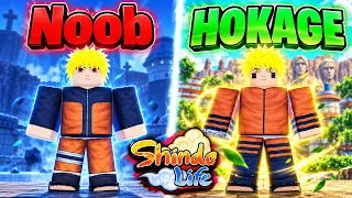 Shindo Life From Noob To Hokage In One Video