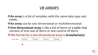 ARRAY DECLARATION IN VISUAL BASIC