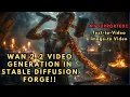 WAN 2 2 AI Generation in Stable Diffusion Forge Neo ComfyUI Alternative