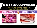 Sony x90J vs Sony X90K Side By Side Comparison X90K vs X90J