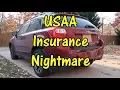 USAA Auto Insurance NIGHTMARE Car Accident NO HELP FOR MY SUBARU - USAA PROBLEMS