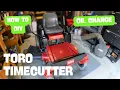 Toro TimeCutter 708cc V-Twin Oil Change Easy DIY Guide