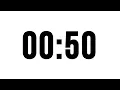 50 Second Timer Without Music Simple Countdown With Alarm At The End