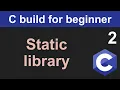 Static library with C and GCC