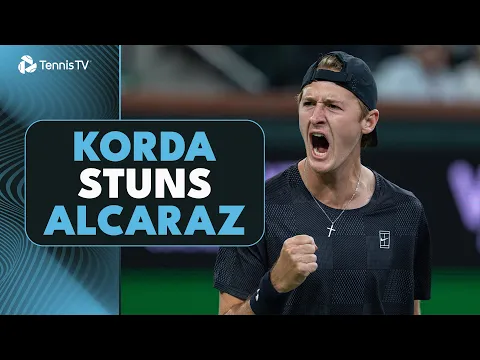 Sebastian Korda STUNS Carlos Alcaraz In Rollercoaster Match 🥶 | Miami 2026 Highlights - YouTube thumbnail