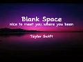 Blank Space - Taylor Swift (Lyrics)