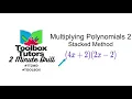 Multiplying Polynomials Example 2 Stacked Method