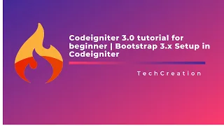Codeigniter 3 Tutorial for beginner Bootstrap 3 Setup in codeigniter