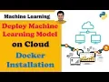 21 Deploy ML on Cloud - Docker Installation Deploy Machine Learning Model Flask Docker Azure