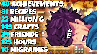 100 ing Stardew Valley 1 6 without the Wiki is GRUELING