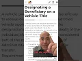How to Avoid Probate with Your Car in Maryland Add Beneficiary Designation to Title