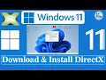 How To Download And Install DirectX On Windows 11 DirectX End User Runtime Web Installer