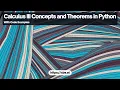 Calculus III Concepts and Theorems in Python