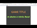 How to make a title screen Scratch