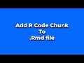 Add empty R code chunk to a markdown file