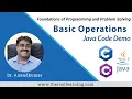 Tamil 38 Basic Operations and Math Functions - Java Demo