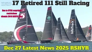 World on Water 2025 Rolex Sydney Hobart Race News Report #2 1900 Dec 27.25 Brutal Night 17 Go Home