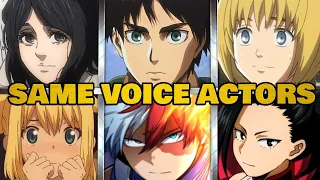 Shingeki No Kyojin The Final Season All Characters Japanese Dub Voice Actors Same Anime Characters 