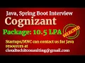 Cognizant Java Interview Java Spring Boot Database