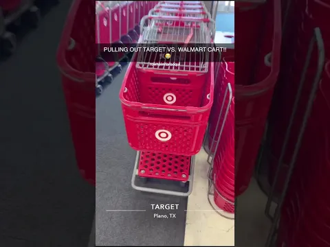 TARGET VS WALMART SHOPPING CART! 🛒😭 #target #walmart