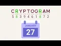 Cryptogram Daily Challenge january 27 2025
