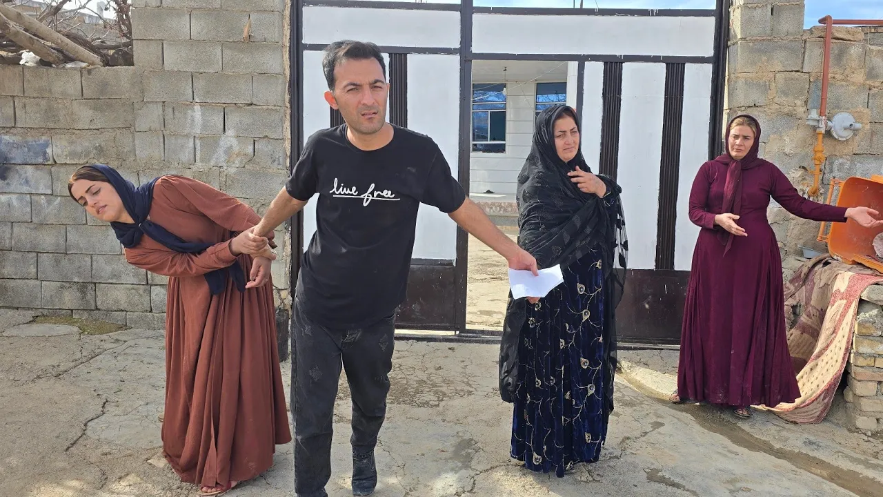 The second wife's family is angry about Pouria's remarriage with her first wife.