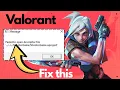 Fix Valorant Failed to Open Descriptor File Shooter Game Error