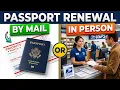 Can you renew your U S passport at a post office
