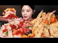 Crispy Giant Tempura \u0026 Sashimi Rice Bowl Mukbang ASMR