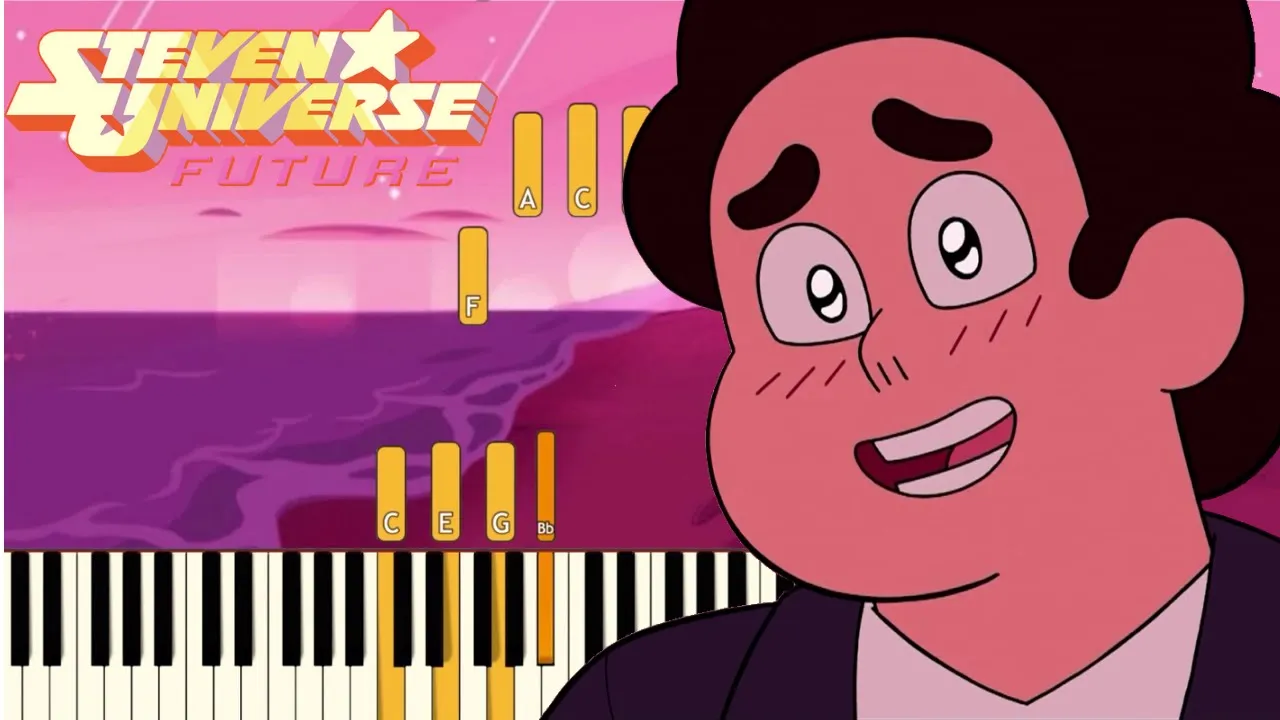 I'd Rather Be Me (With You) - Steven Universe Future | Piano Tutorial (Synthesia)