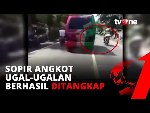 Sopir Angkot Ugal-ugalan yang Serempet Polisi Hingga Jatuh Berhasil Dibekuk | tvOne